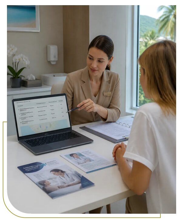 Подбор подходящей клиники на Пхукете для клиентов из Фурманова